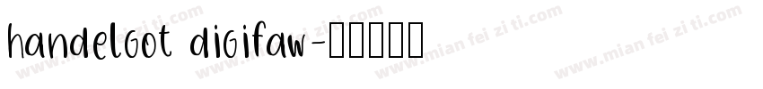 handelgot digifaw字体转换